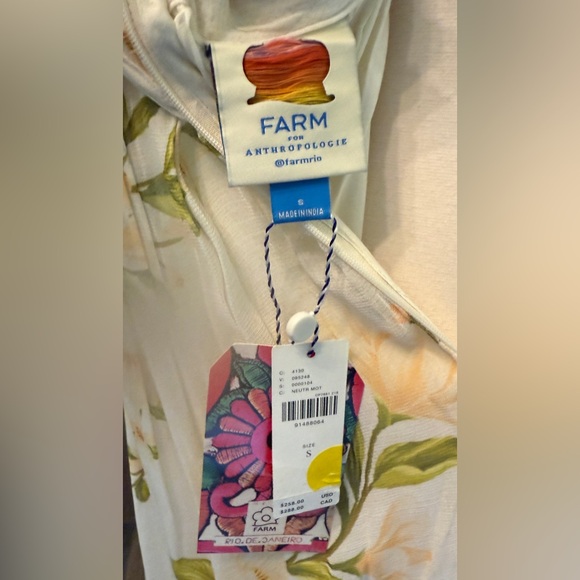 FARM Rio Cream Halter Tie Maxi Dress - Picture 6 of 10